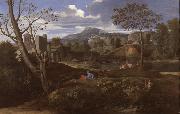 Landscape with Three Men (mk08) Nicolas Poussin